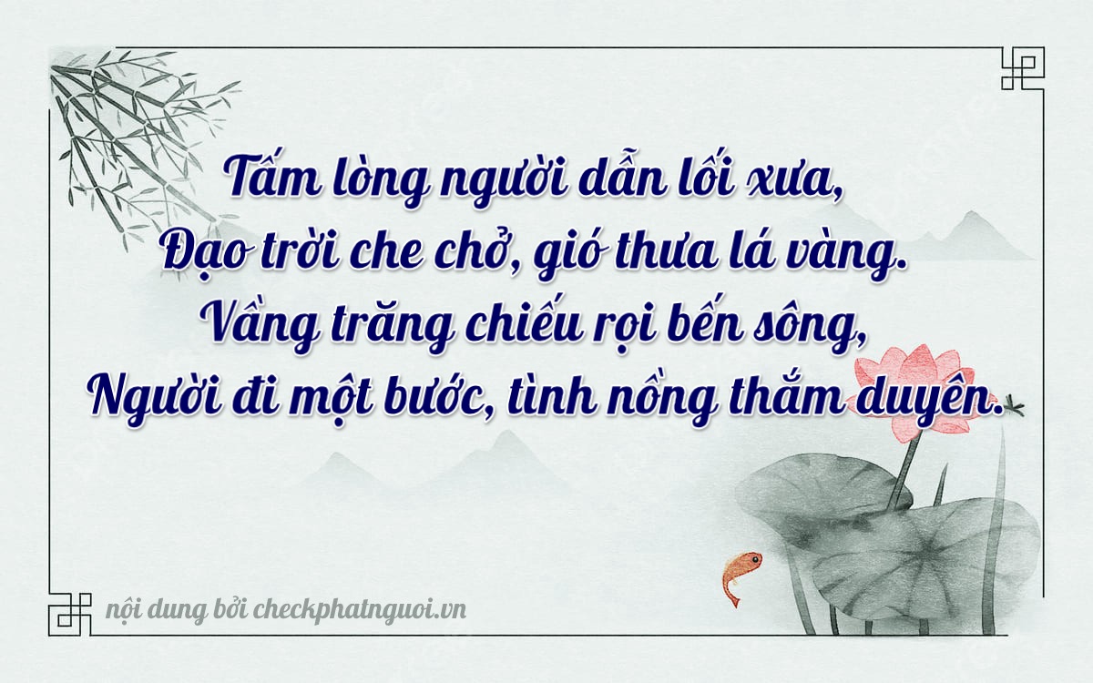 Bài thơ ý nghĩa cho <b>biển số 20A-65401</b> tại website checkphatnguoi.vn