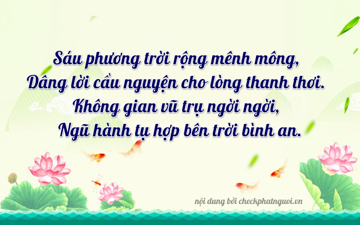 Bài thơ ý nghĩa cho <b>biển số 20A-66051</b> tại website checkphatnguoi.vn