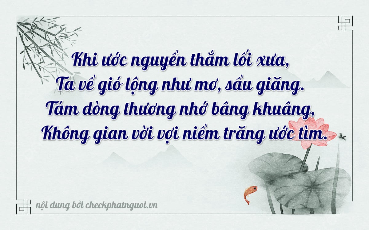 Bài thơ ý nghĩa cho <b>biển số 20A-66280</b> tại website checkphatnguoi.vn