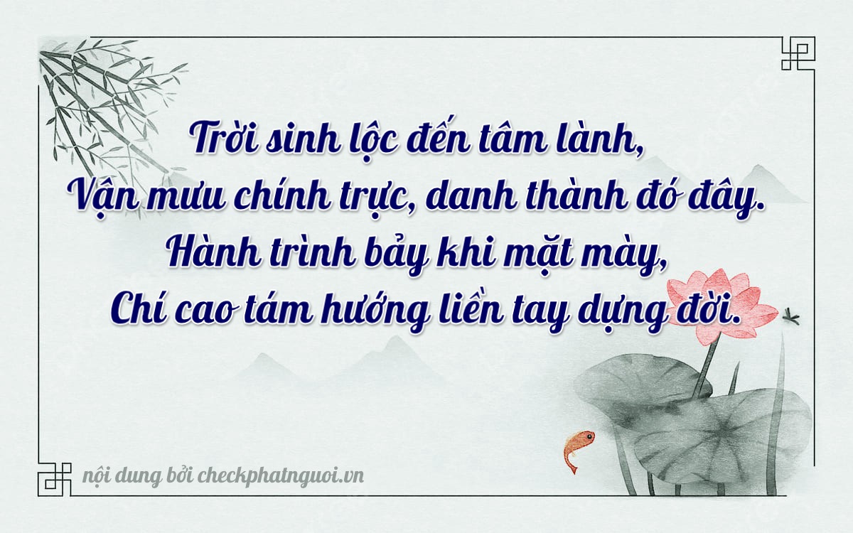 Bài thơ ý nghĩa cho <b>biển số 20A-70863</b> tại website checkphatnguoi.vn