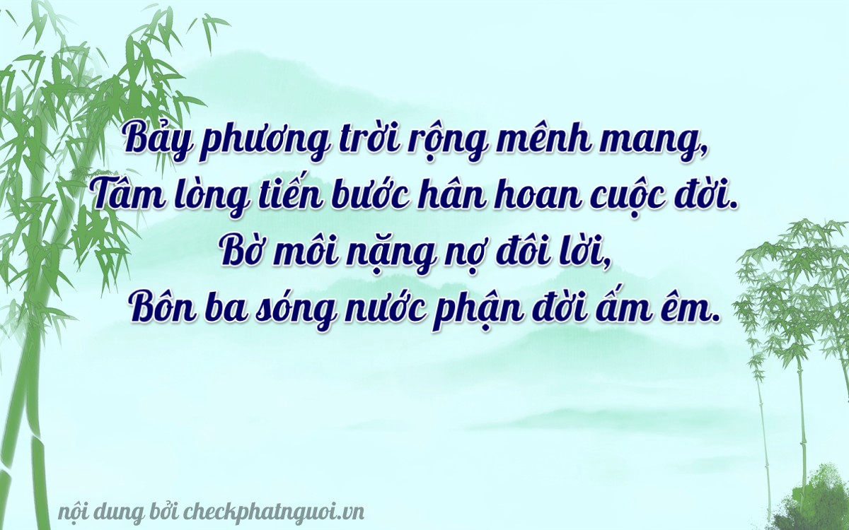 Bài thơ ý nghĩa cho <b>biển số 20A-71141</b> tại website checkphatnguoi.vn