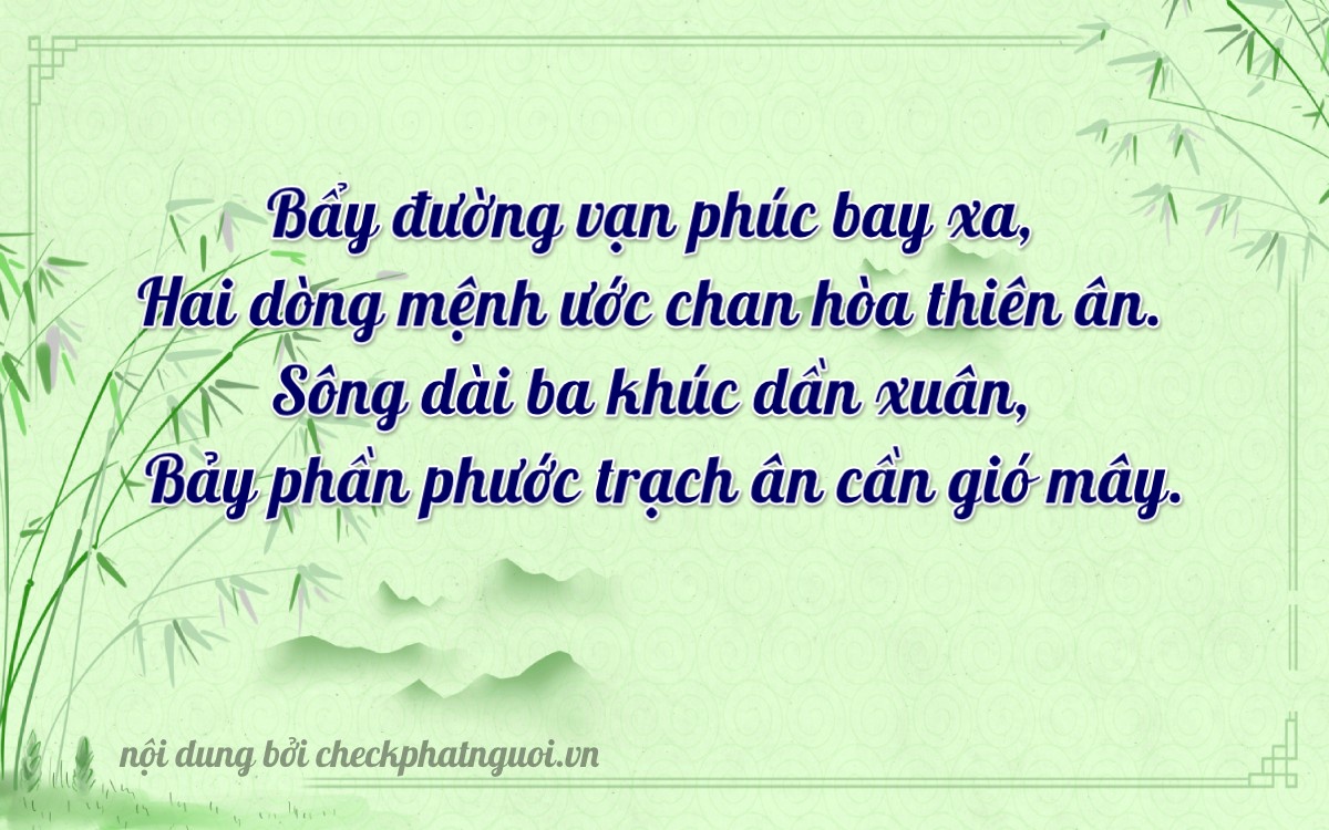 Bài thơ ý nghĩa cho <b>biển số 20A-72173</b> tại website checkphatnguoi.vn