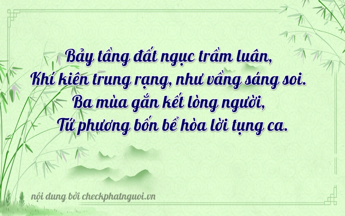 Bài thơ ý nghĩa cho <b>biển số 20A-73445</b> tại website checkphatnguoi.vn