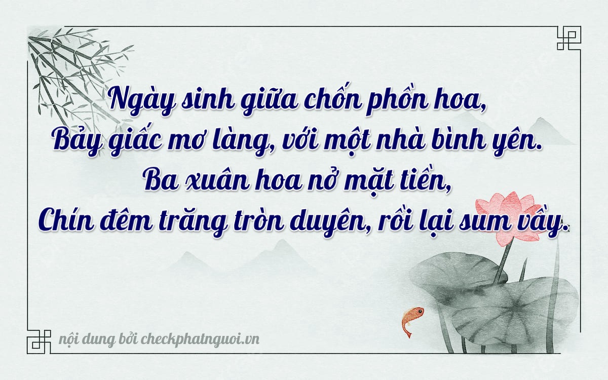 Bài thơ ý nghĩa cho <b>biển số 20A-73939</b> tại website checkphatnguoi.vn