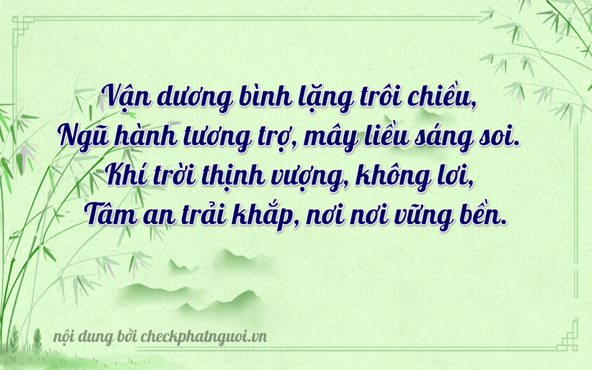 Bài thơ ý nghĩa cho <b>biển số 20A-75992</b> tại website checkphatnguoi.vn