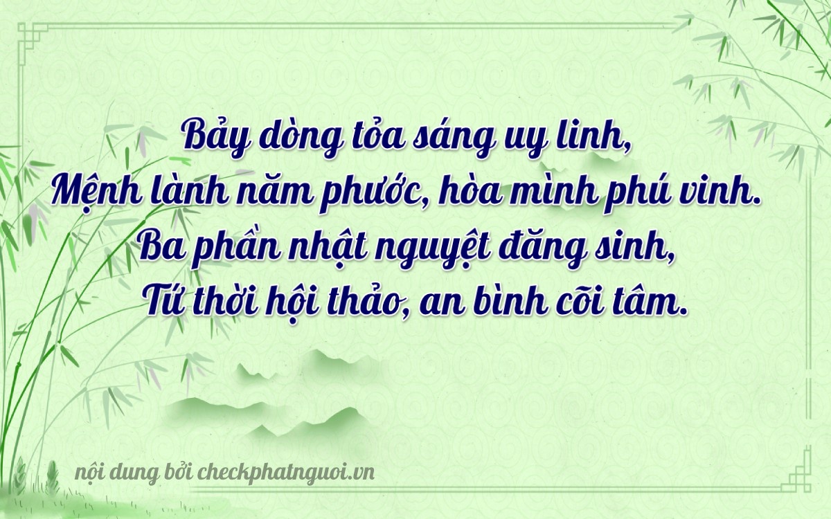 Bài thơ ý nghĩa cho <b>biển số 20A-77384</b> tại website checkphatnguoi.vn