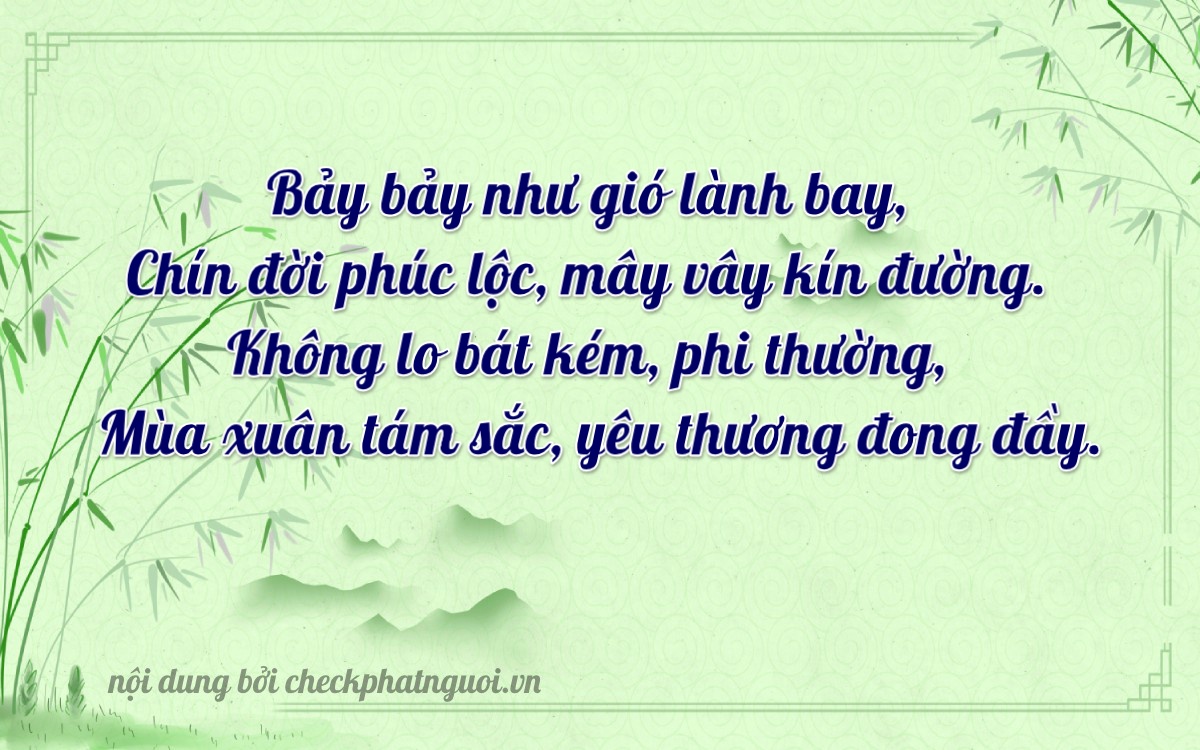 Bài thơ ý nghĩa cho <b>biển số 20A-77908</b> tại website checkphatnguoi.vn