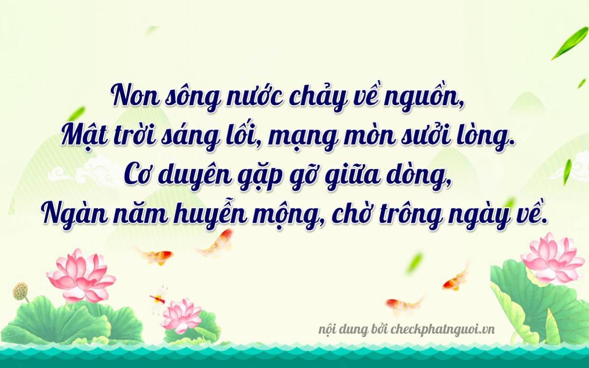 Bài thơ ý nghĩa cho <b>biển số 20A-78348</b> tại website checkphatnguoi.vn