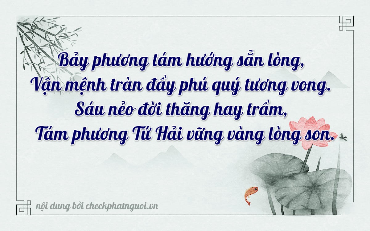 Bài thơ ý nghĩa cho <b>biển số 20A-78608</b> tại website checkphatnguoi.vn