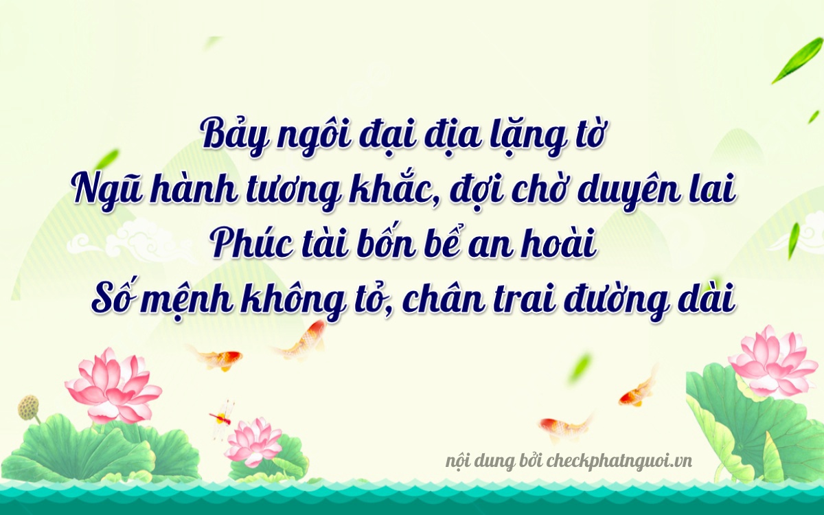 Bài thơ ý nghĩa cho <b>biển số 20A-79540</b> tại website checkphatnguoi.vn