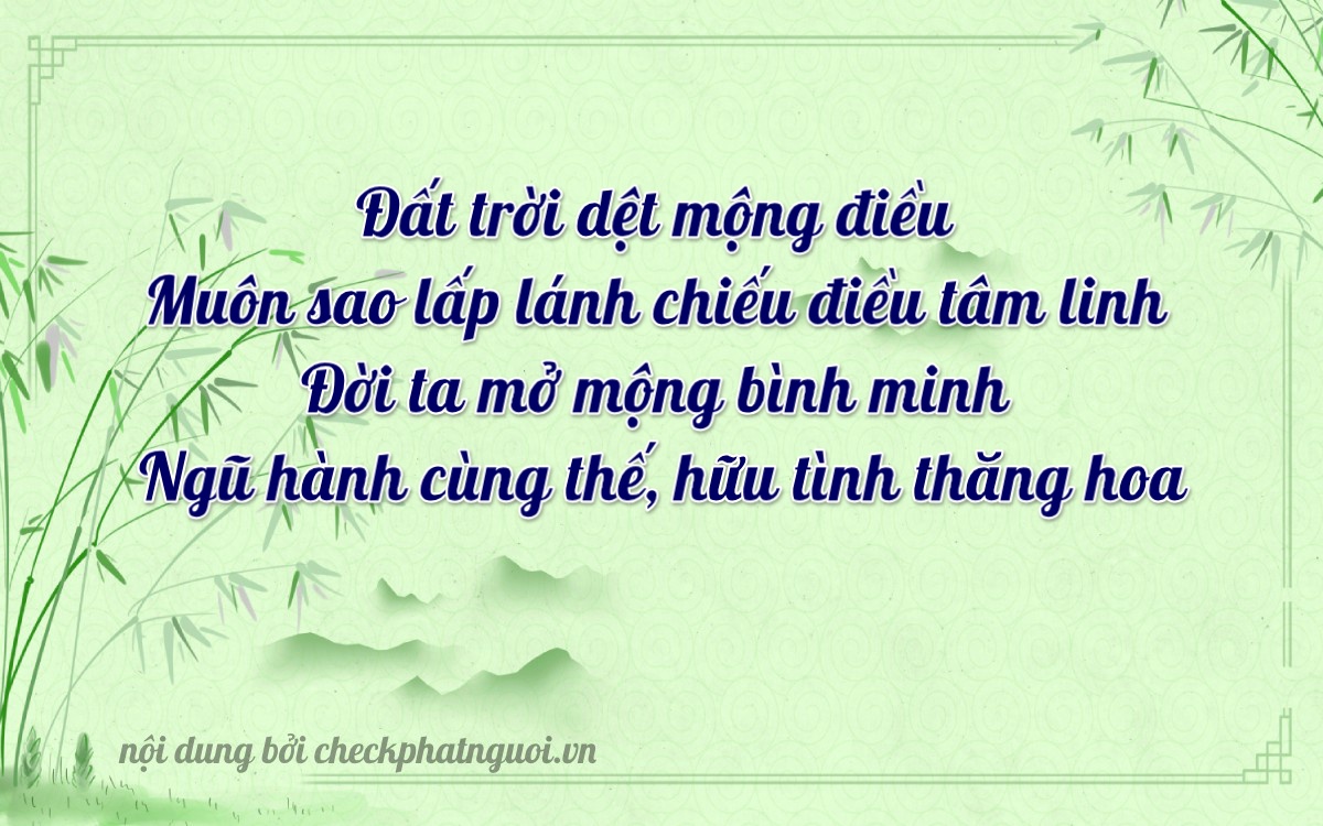 Bài thơ ý nghĩa cho <b>biển số 20A-80861</b> tại website checkphatnguoi.vn