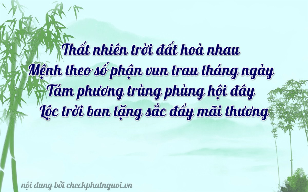 Bài thơ ý nghĩa cho <b>biển số 20A-81750</b> tại website checkphatnguoi.vn