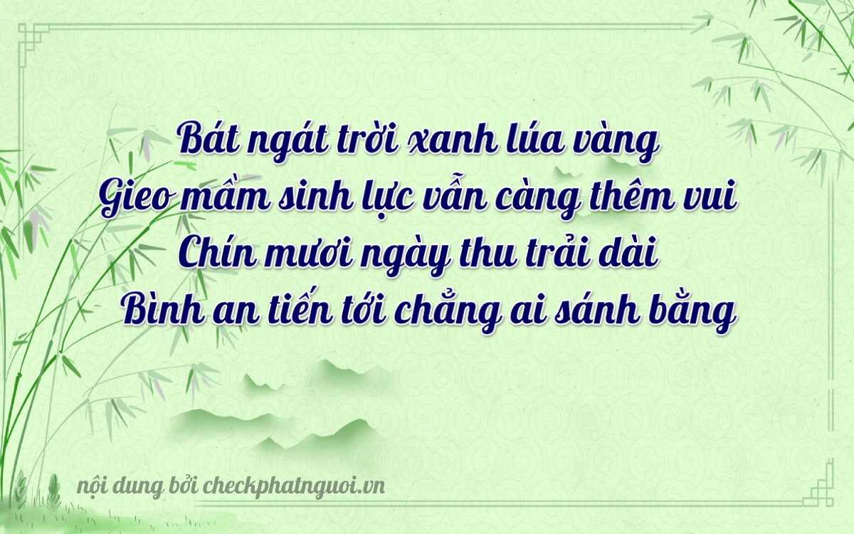 Bài thơ ý nghĩa cho <b>biển số 20A-83979</b> tại website checkphatnguoi.vn