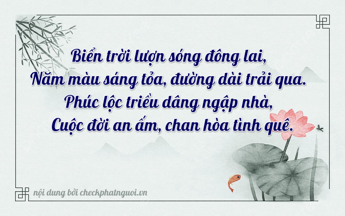 Bài thơ ý nghĩa cho <b>biển số 20A-85546</b> tại website checkphatnguoi.vn