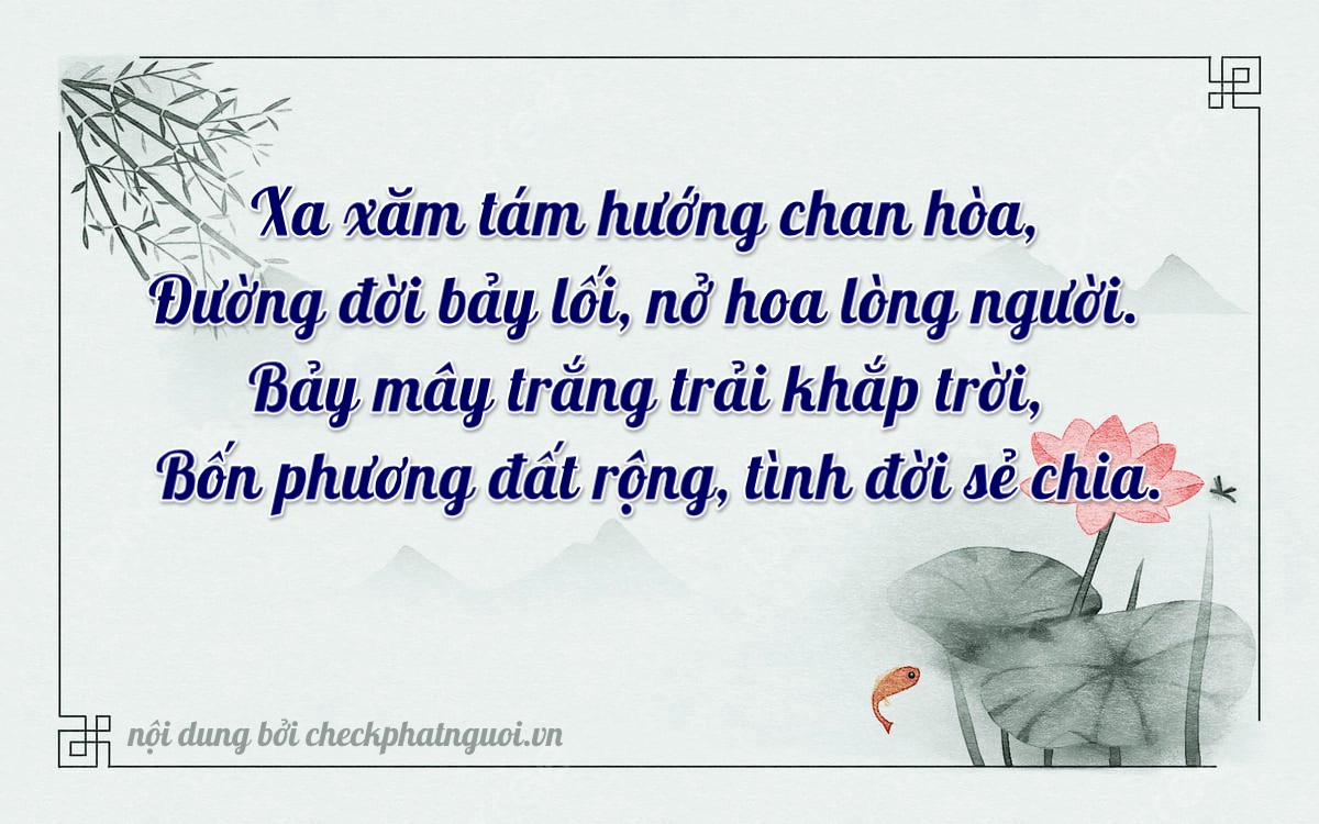 Bài thơ ý nghĩa cho <b>biển số 20A-87667</b> tại website checkphatnguoi.vn
