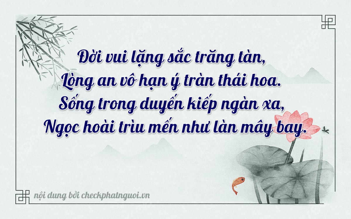 Bài thơ ý nghĩa cho <b>biển số 20A-88018</b> tại website checkphatnguoi.vn