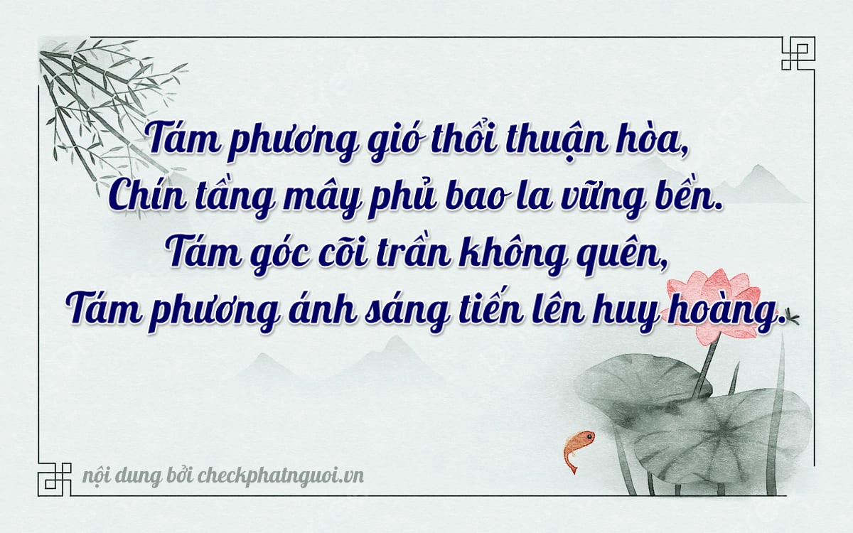 Bài thơ ý nghĩa cho <b>biển số 20A-89888</b> tại website checkphatnguoi.vn