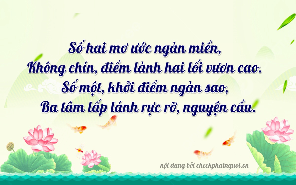 Bài thơ ý nghĩa cho <b>biển số 20A-90213</b> tại website checkphatnguoi.vn