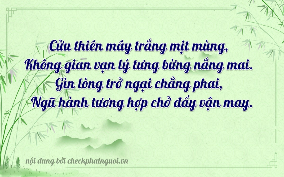 Bài thơ ý nghĩa cho <b>biển số 20A-90657</b> tại website checkphatnguoi.vn
