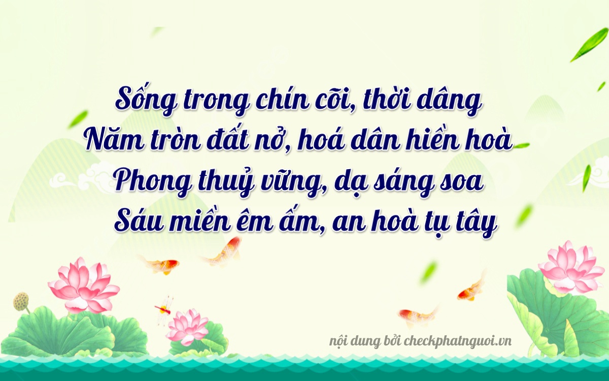Bài thơ ý nghĩa cho <b>biển số 20A-90998</b> tại website checkphatnguoi.vn