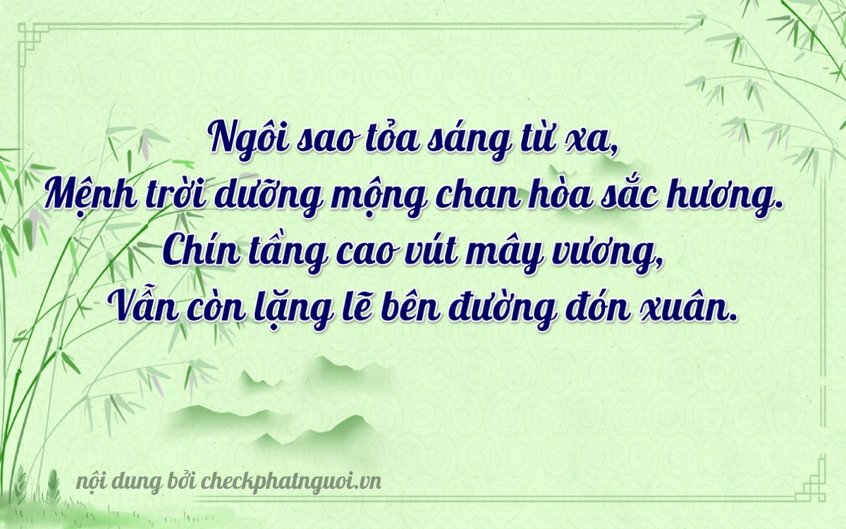 Bài thơ ý nghĩa cho <b>biển số 20AA-03988</b> tại website checkphatnguoi.vn