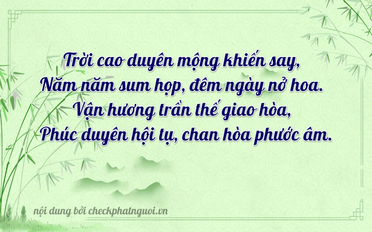 Bài thơ ý nghĩa cho <b>biển số 20AA-13665</b> tại website checkphatnguoi.vn