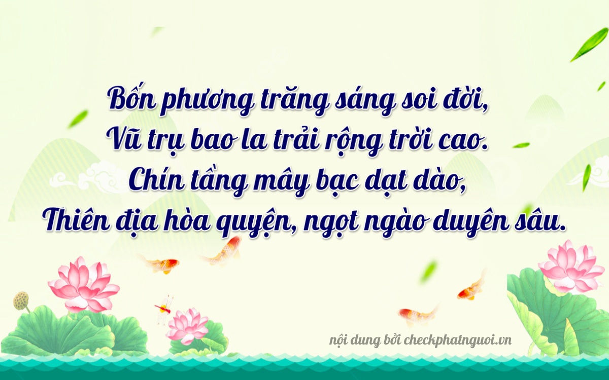 Bài thơ ý nghĩa cho <b>biển số 20AA-24260</b> tại website checkphatnguoi.vn