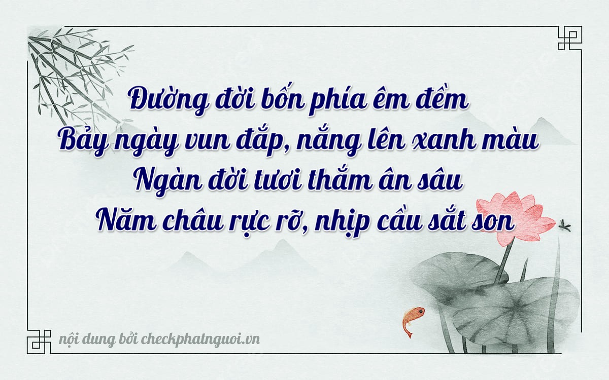 Bài thơ ý nghĩa cho <b>biển số 20AA-41875</b> tại website checkphatnguoi.vn