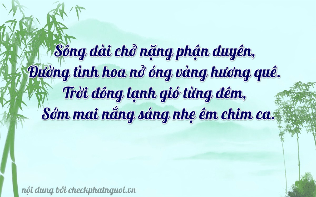 Bài thơ ý nghĩa cho <b>biển số 20AB-03544</b> tại website checkphatnguoi.vn