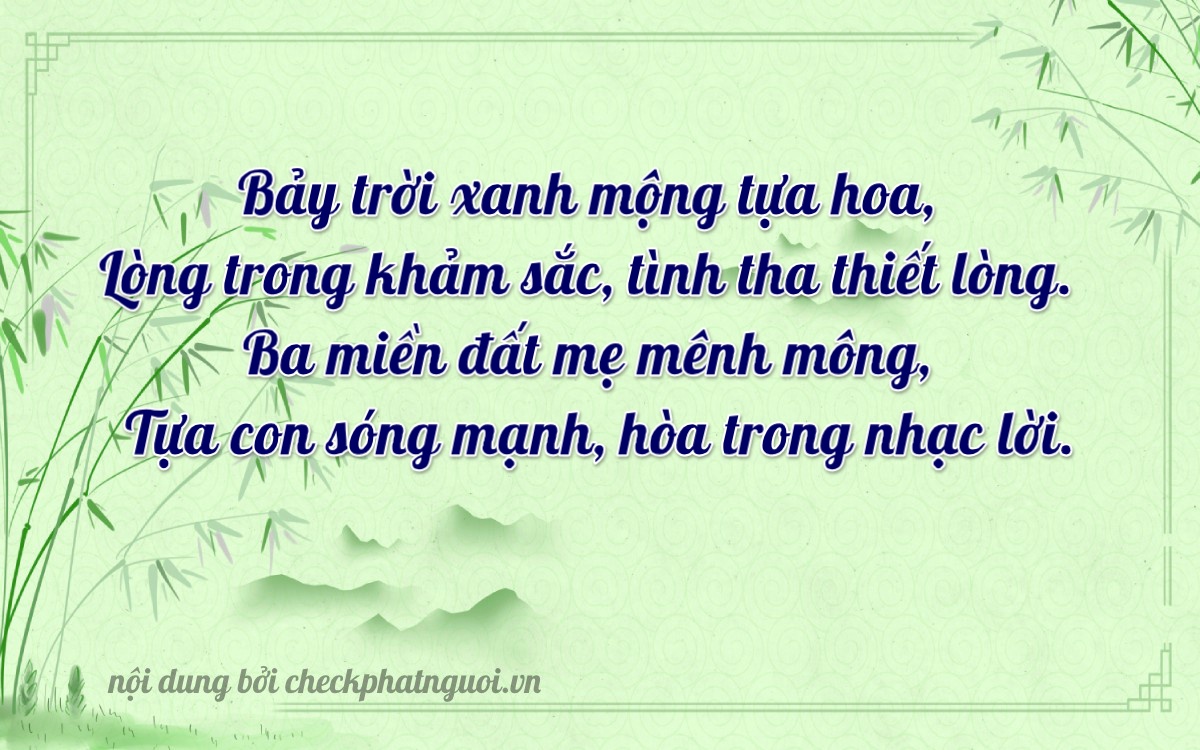 Bài thơ ý nghĩa cho <b>biển số 20AE-07373</b> tại website checkphatnguoi.vn