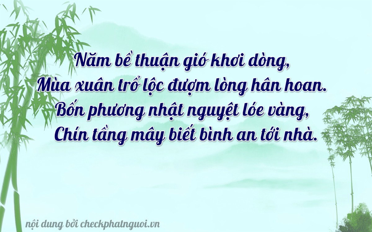 Bài thơ ý nghĩa cho <b>biển số 20AF-05094</b> tại website checkphatnguoi.vn