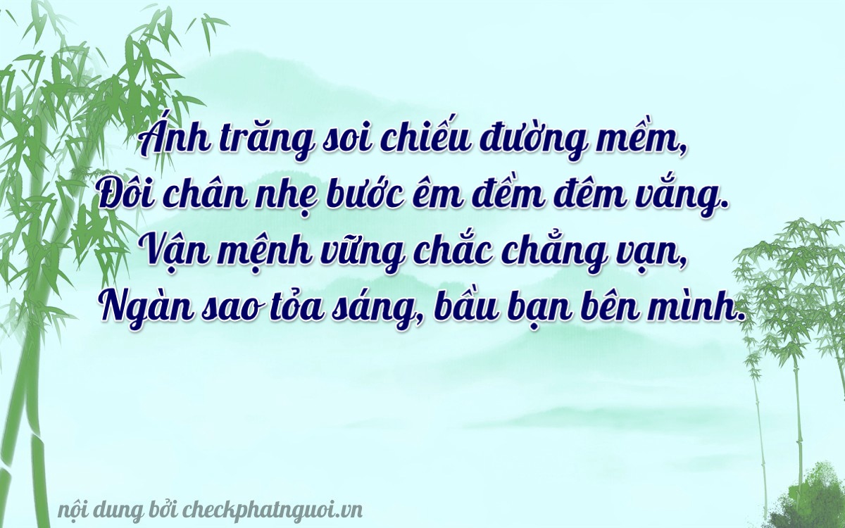 Bài thơ ý nghĩa cho <b>biển số 20AK-02965</b> tại website checkphatnguoi.vn