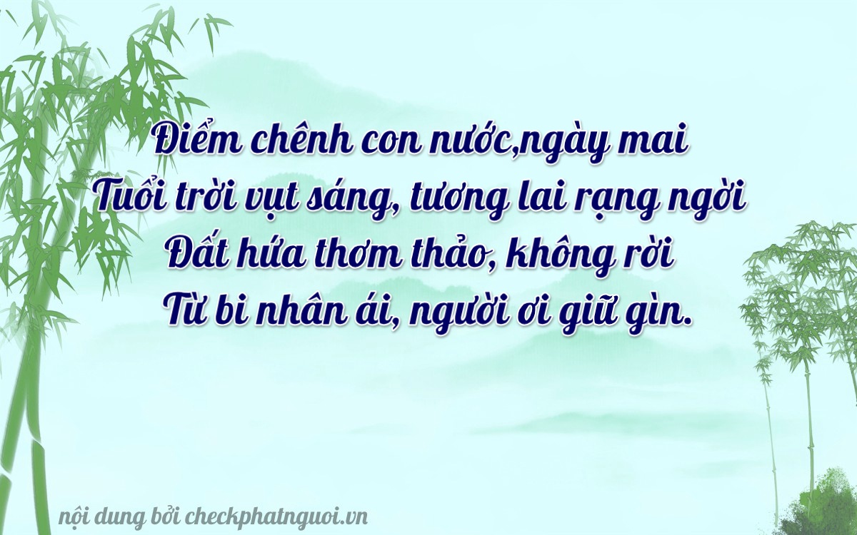 Bài thơ ý nghĩa cho <b>biển số 20AK-03254</b> tại website checkphatnguoi.vn