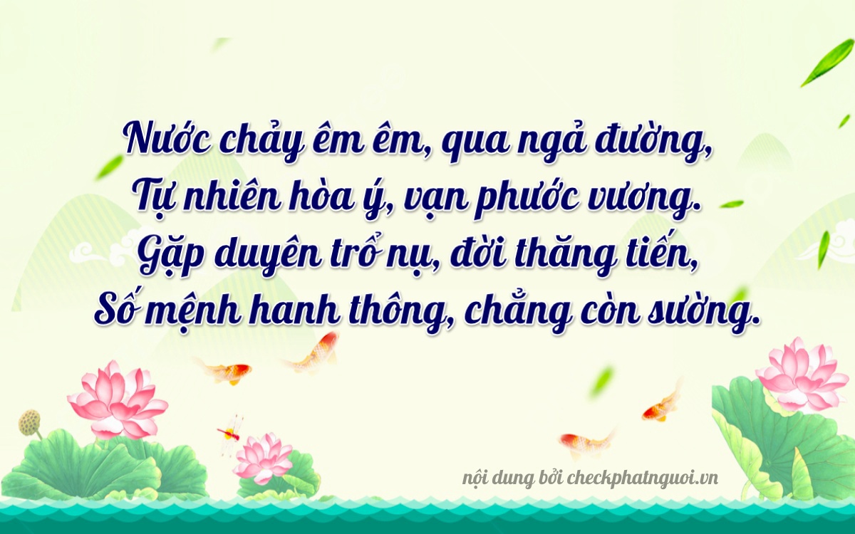 Bài thơ ý nghĩa cho <b>biển số 20AL-02448</b> tại website checkphatnguoi.vn