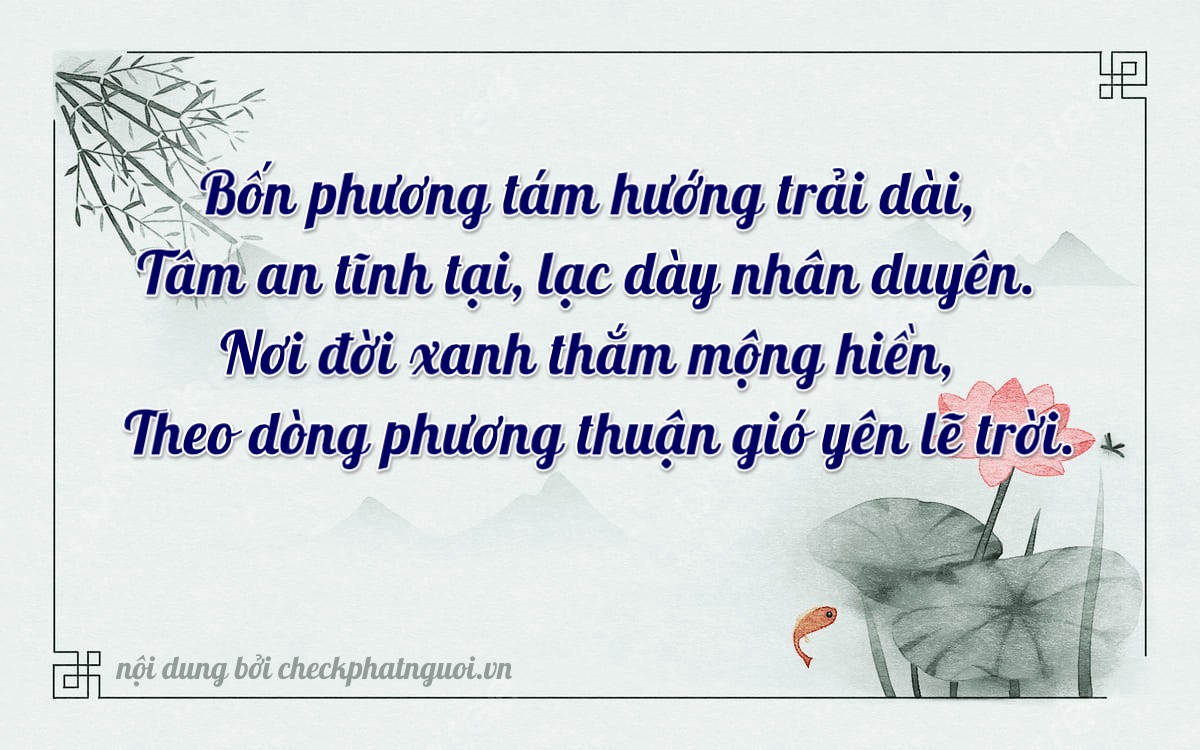 Bài thơ ý nghĩa cho <b>biển số 20B-08004</b> tại website checkphatnguoi.vn
