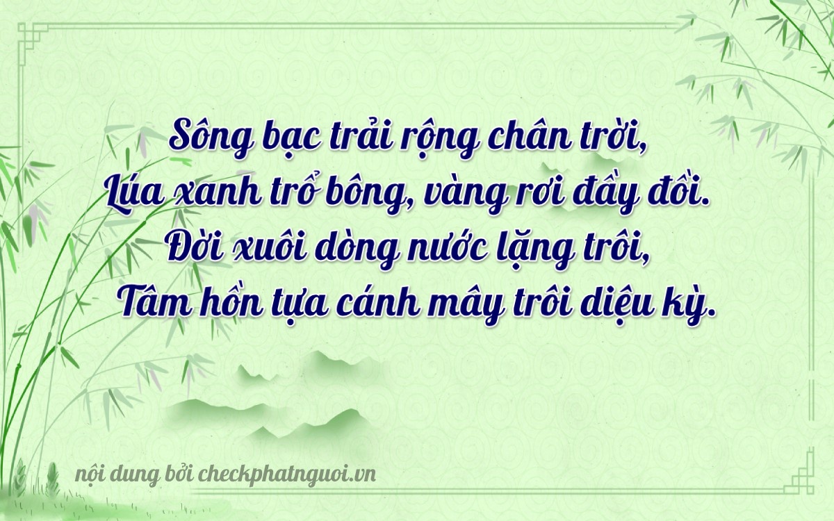 Bài thơ ý nghĩa cho <b>biển số 20B1-24392</b> tại website checkphatnguoi.vn