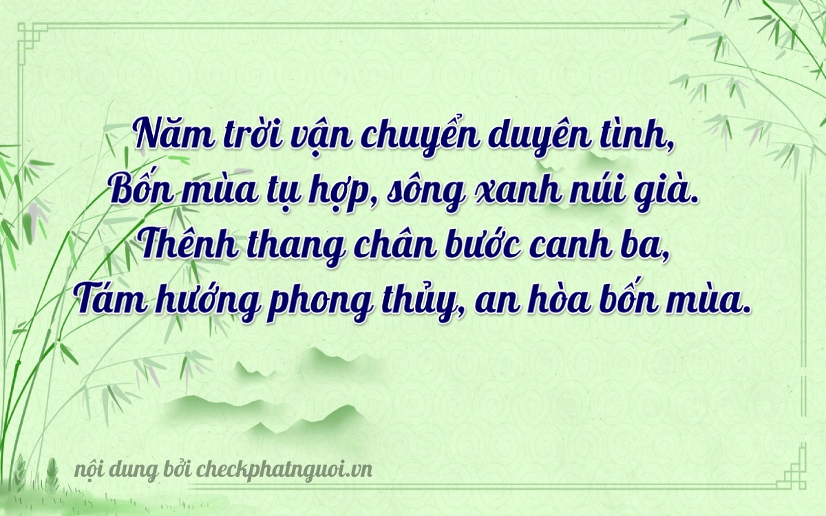 Bài thơ ý nghĩa cho <b>biển số 20B1-43548</b> tại website checkphatnguoi.vn