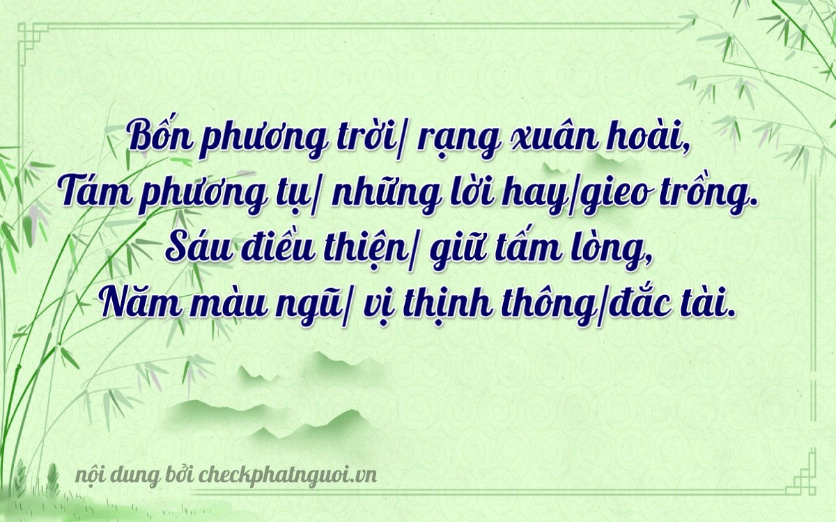 Bài thơ ý nghĩa cho <b>biển số 20B1-48652</b> tại website checkphatnguoi.vn