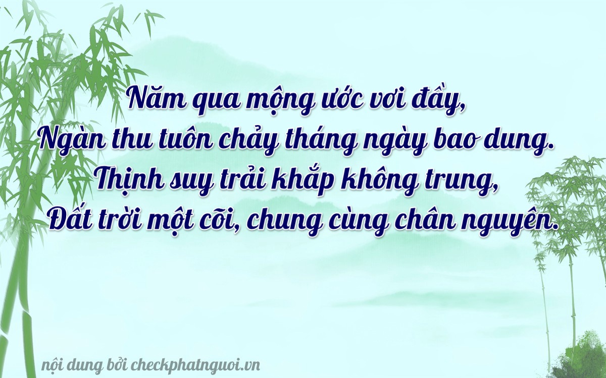 Bài thơ ý nghĩa cho <b>biển số 20B1-56372</b> tại website checkphatnguoi.vn