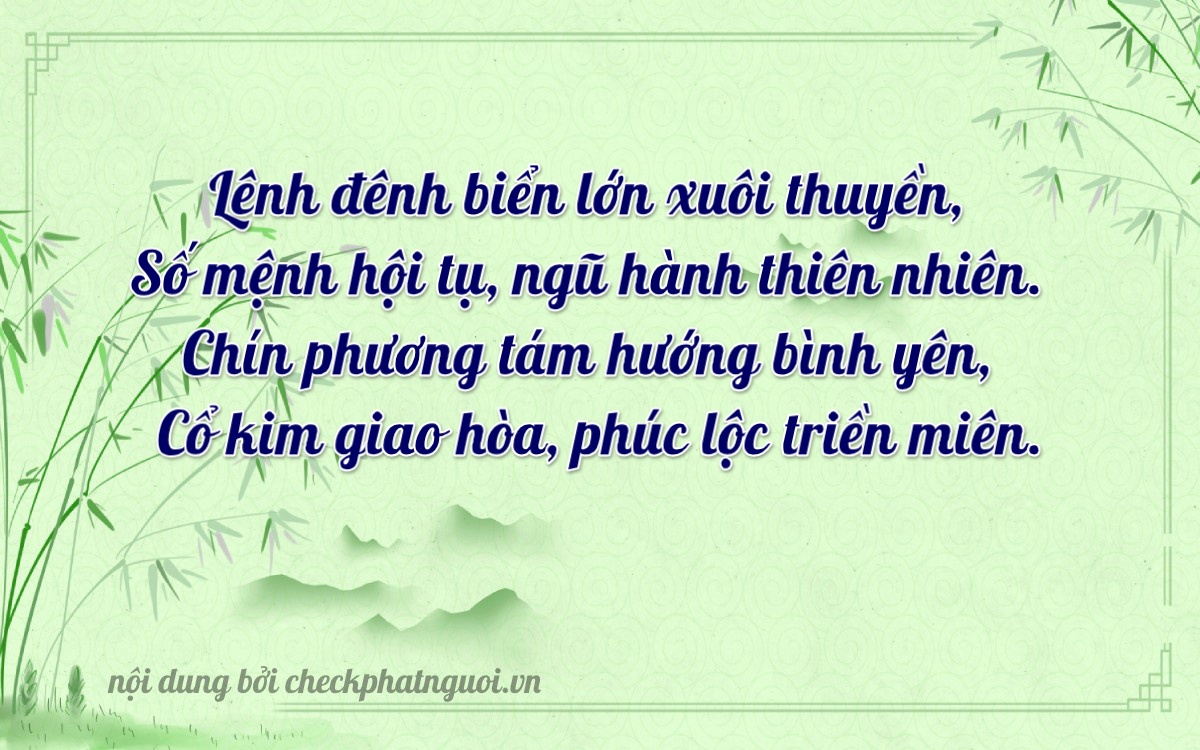 Bài thơ ý nghĩa cho <b>biển số 20B1-61943</b> tại website checkphatnguoi.vn