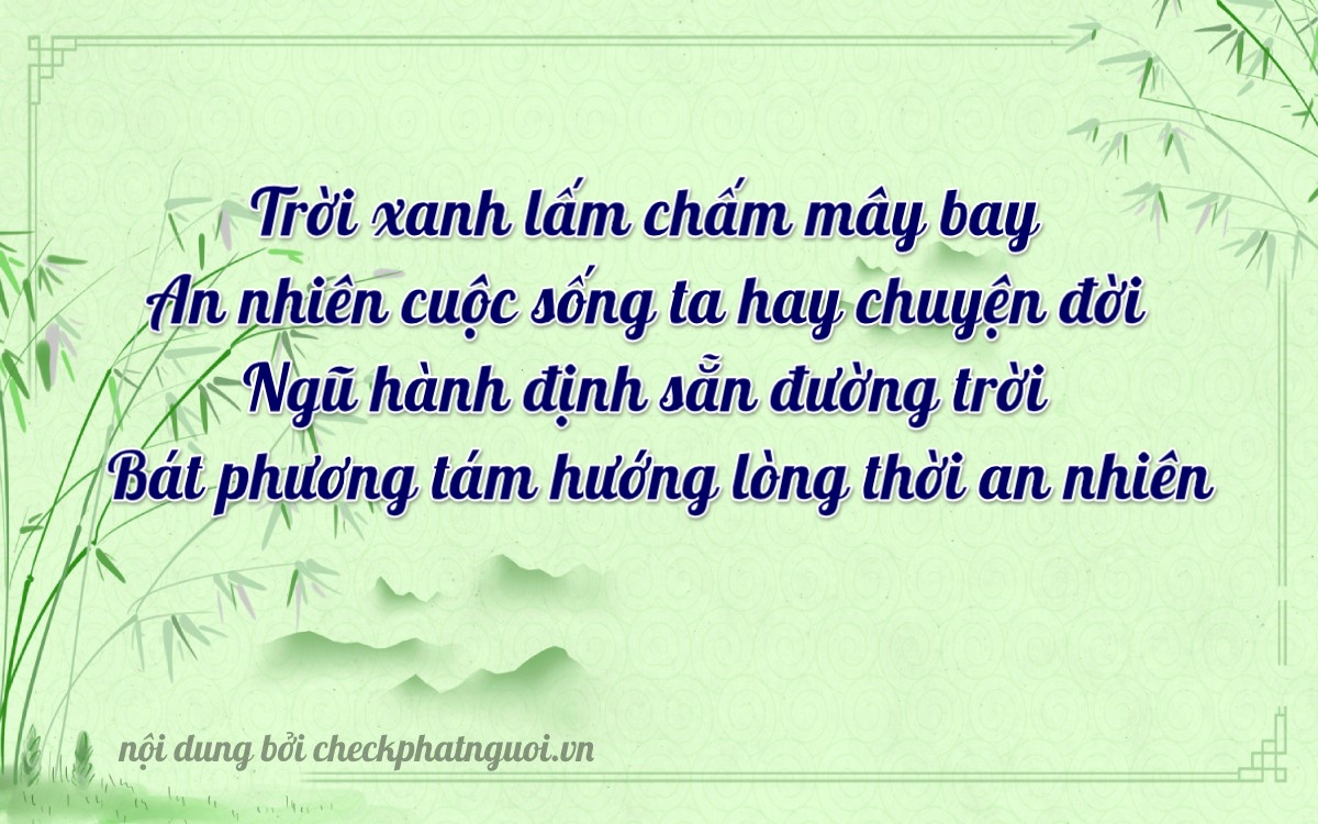 Bài thơ ý nghĩa cho <b>biển số 20B2-03558</b> tại website checkphatnguoi.vn