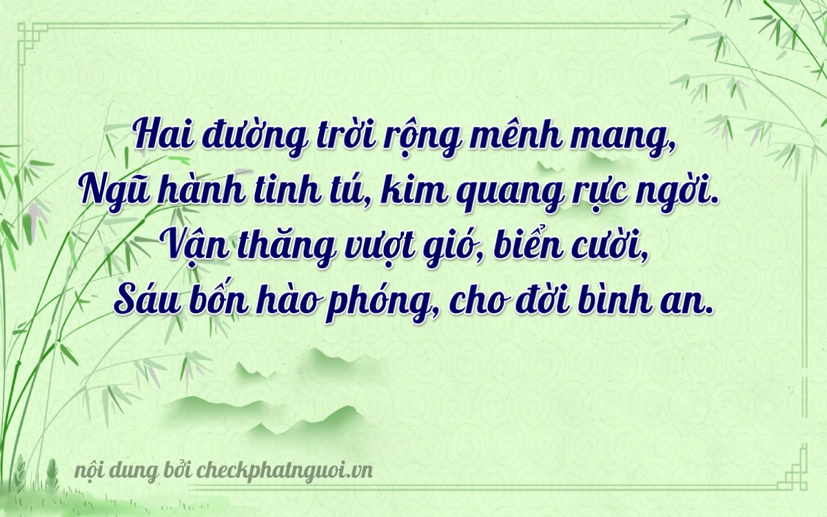 Bài thơ ý nghĩa cho <b>biển số 20B2-20536</b> tại website checkphatnguoi.vn