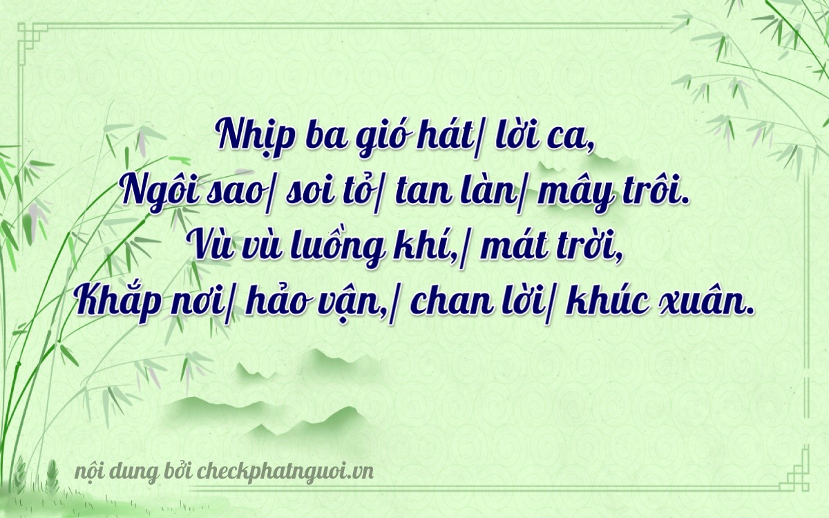 Bài thơ ý nghĩa cho <b>biển số 20B2-22355</b> tại website checkphatnguoi.vn