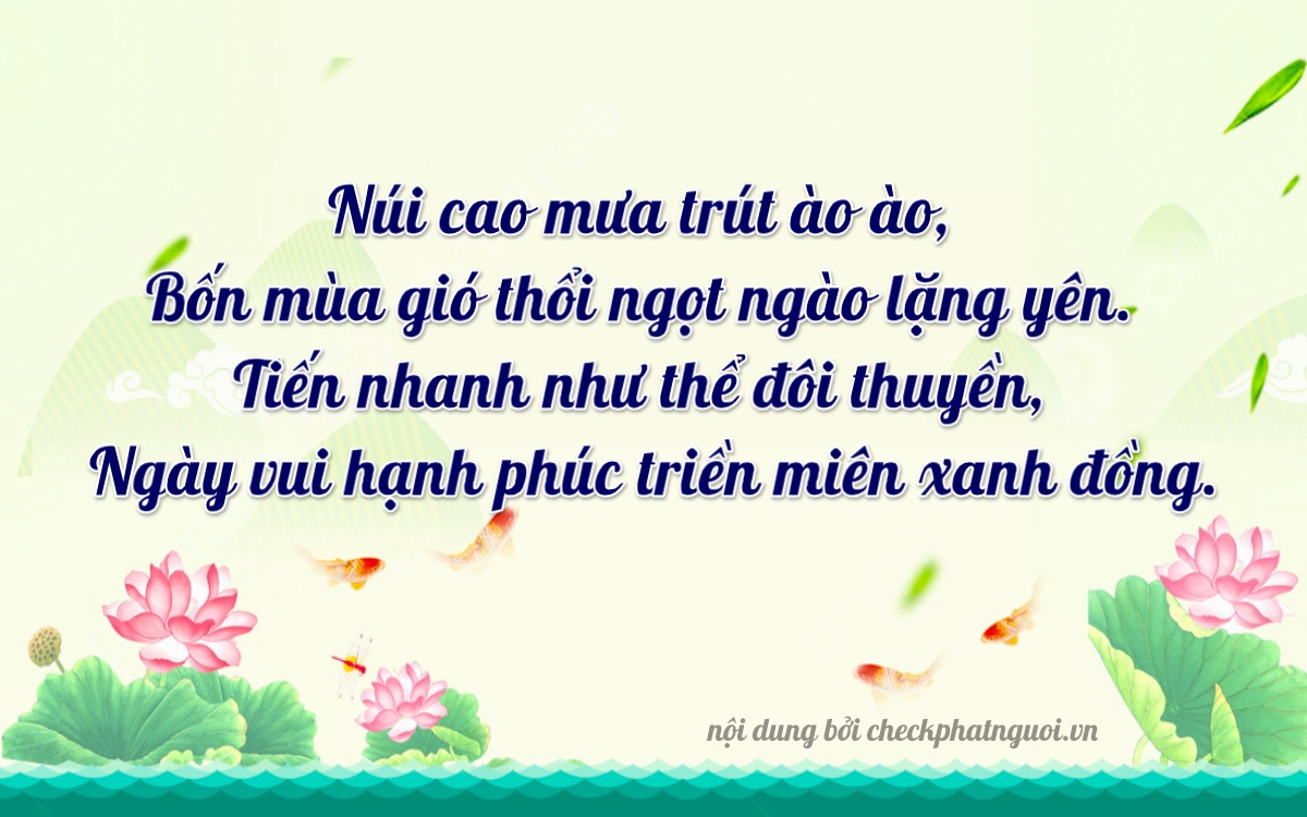 Bài thơ ý nghĩa cho <b>biển số 20B2-22408</b> tại website checkphatnguoi.vn