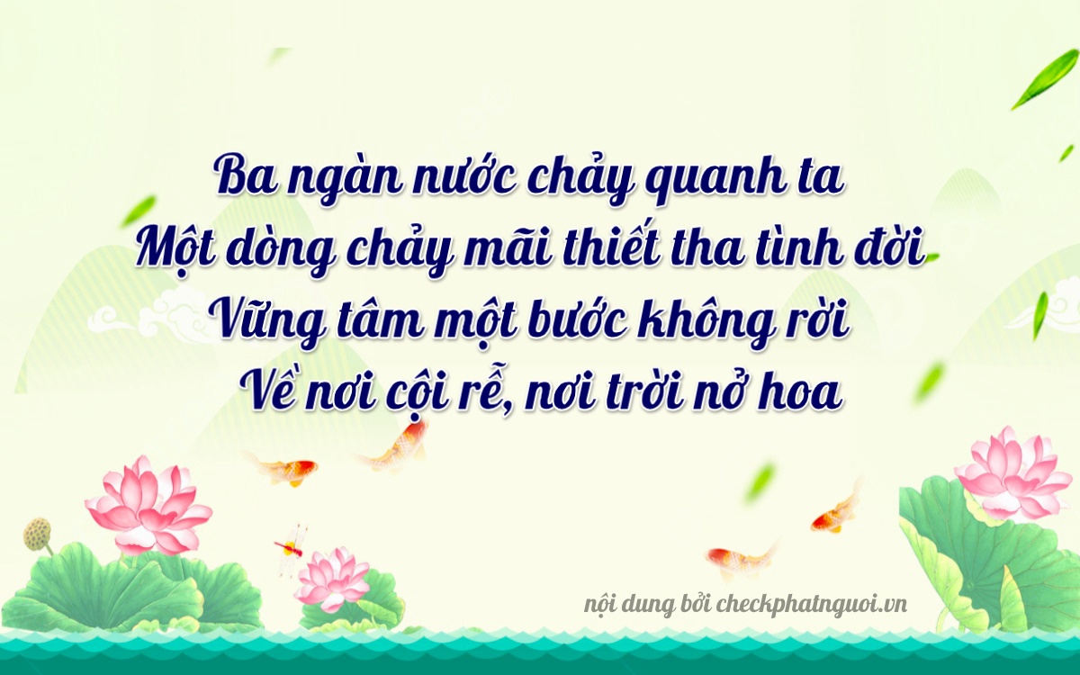 Bài thơ ý nghĩa cho <b>biển số 20B2-31731</b> tại website checkphatnguoi.vn