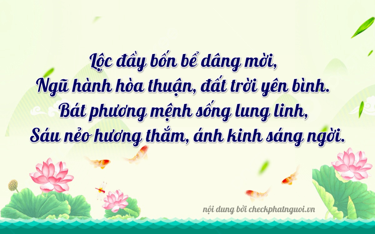 Bài thơ ý nghĩa cho <b>biển số 20B2-44856</b> tại website checkphatnguoi.vn