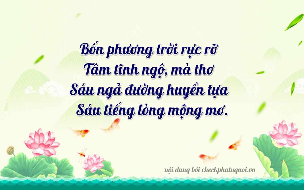 Bài thơ ý nghĩa cho <b>biển số 20B2-45636</b> tại website checkphatnguoi.vn
