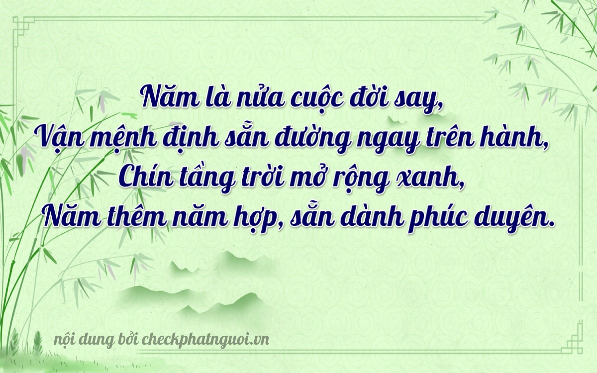 Bài thơ ý nghĩa cho <b>biển số 20B2-52595</b> tại website checkphatnguoi.vn