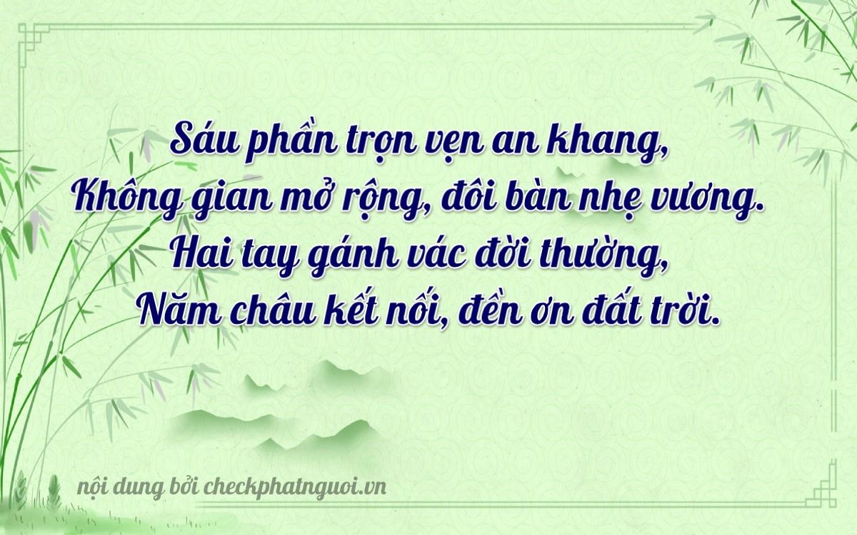 Bài thơ ý nghĩa cho <b>biển số 20B2-60257</b> tại website checkphatnguoi.vn