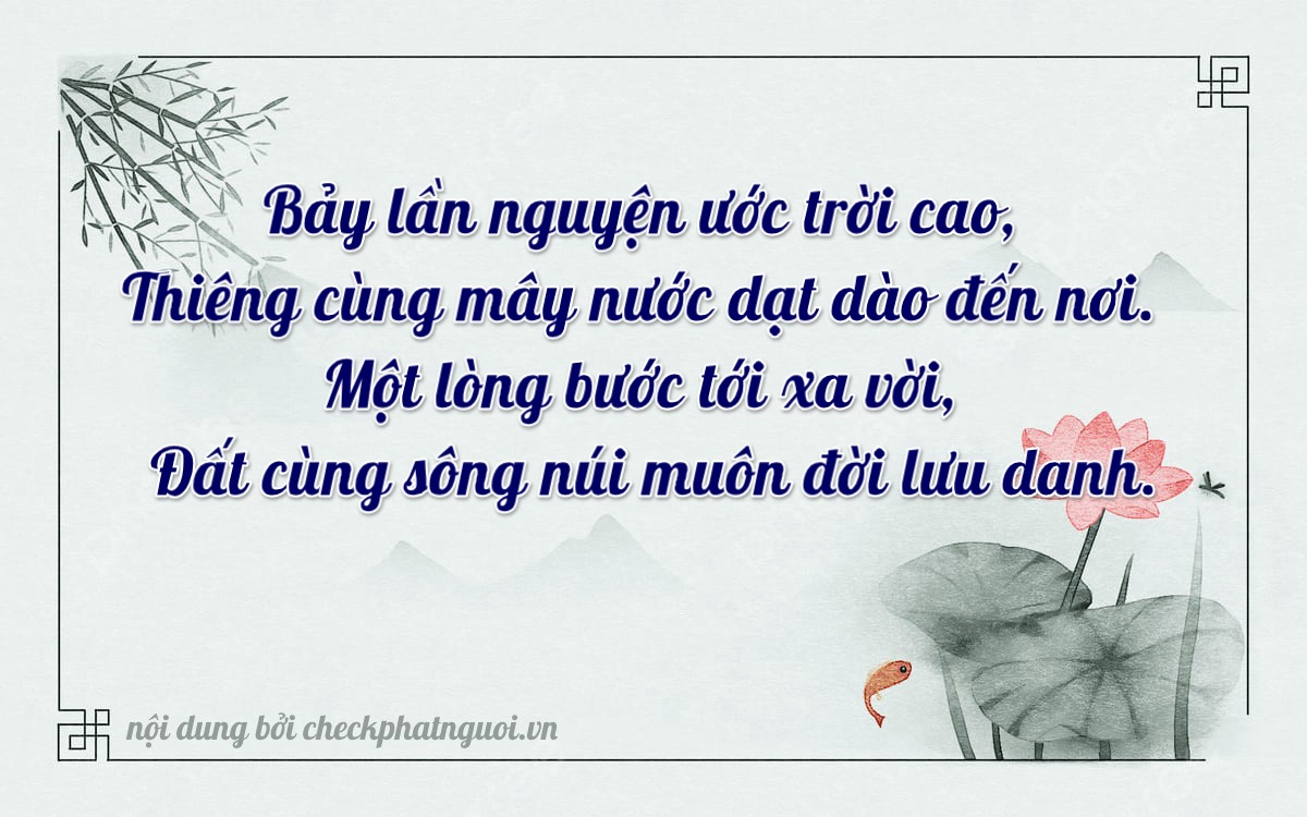 Bài thơ ý nghĩa cho <b>biển số 20B2-73072</b> tại website checkphatnguoi.vn